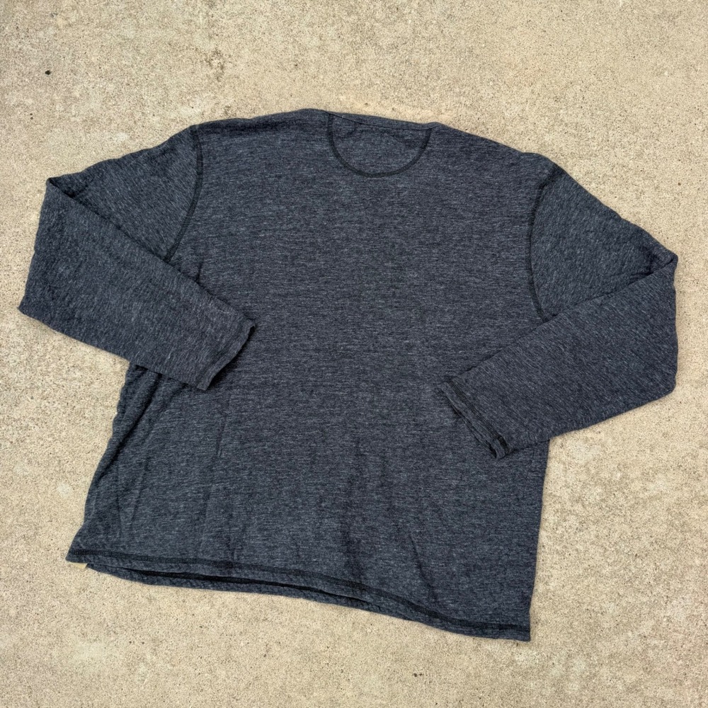 Lucky Brand Henley Shirt Mens XXL Gray Long Sleeve Casual Basic Soft Top Tee - Picture 3 of 10